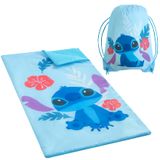 Conjunto De Dormir Disney Stitch Com Bolsa De Estilingue E Saco De Dormir 54x30cm