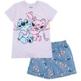 Conjunto De Roupas: Camiseta Disney Lilo &amp; Stitch Angel E Shorts Para Meninas 4