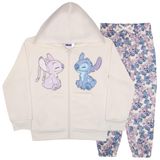 Conjunto De Roupas Disney Lilo &amp; Stitch Girl&#39;s Fleece, Tamanho 2 Peças