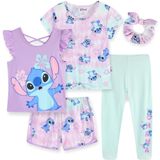 Conjunto De Roupas Disney Lilo &amp; Stitch Para Meninas Com 2 Blusas E Leggings