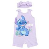 Macacão E Bandana Disney Lilo &amp; Stitch Para Menina