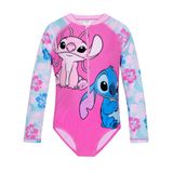 Roupa De Banho Disney Lilo And Stitch De Manga Comprida Stitch Girls