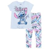 Conjunto De Roupas Disney Lilo &amp; Stitch, Camiseta E Leggings Para Meninas