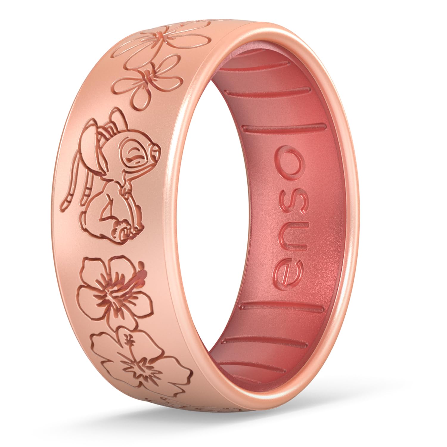 Anel De Silicone Enso Rings X Disney Lilo &amp; Stitch Angel Kiss