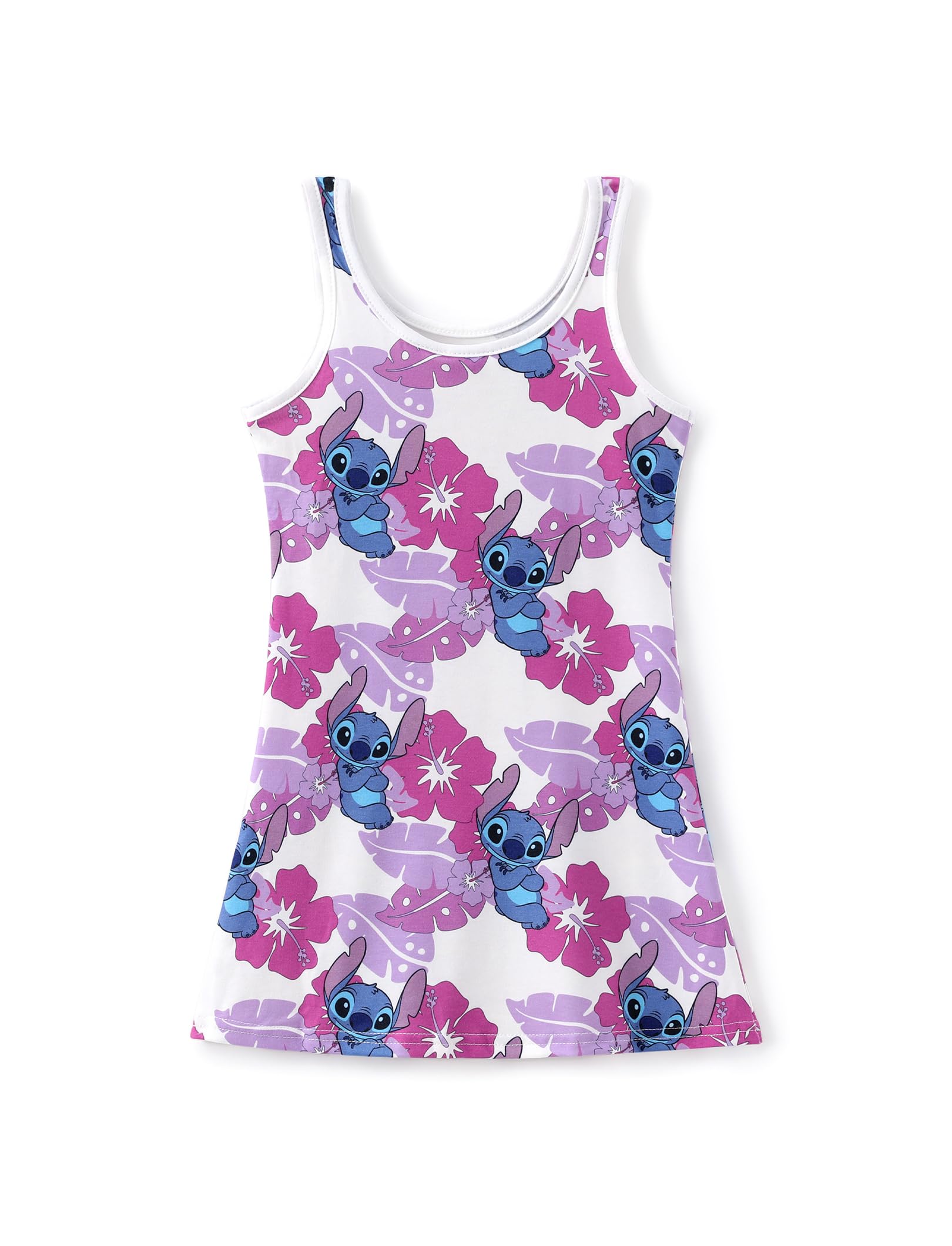 Vestido Disney Lilo &amp; Stitch Para Menina Infantil Roxo 8-9y