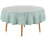 Toalha De Mesa Redonda Sempre Limpa Roman 178cm - Karsten Turquesa/90156