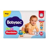 Fralda Descartável Babysec Ultrasec Shortinho Mega Tamanho M 26 Unidades