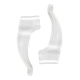 3 Pares Prendedor Silicone De Óculos Hastes Transparente