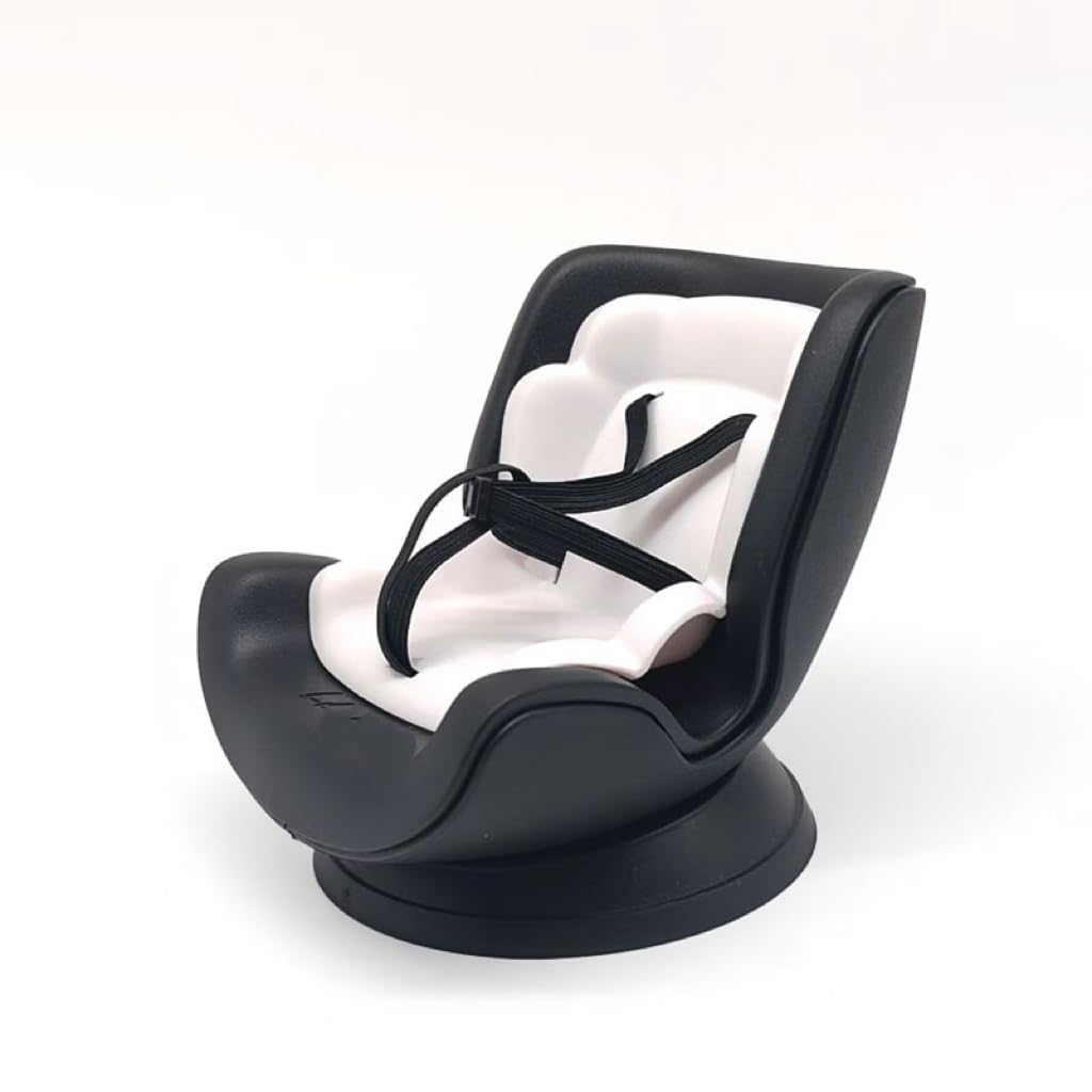 Protetor De Assento De Carro Para Boneca Labubu De 17 Cm Com Acessórios Pretos