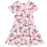 Vestido De Skatista Disney Lilo &amp; Stitch Para Meninas Rosa De 10 A 12 Anos