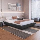 Cama Casal Queen Suspensa 140/160 Zurique Grafite