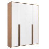 Guarda-roupa Infantil Mdf 4 Portas Modulados Branco/mel