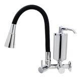 Torneira Para Cozinha Flexível Duplo Jato Roddex Preto