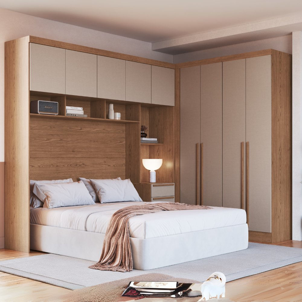 Guarda-roupa Casal 11 Portas Infinity Cedro/duna