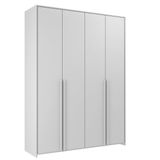 Guarda-roupas Infantil Mdf 4 Portas Modulados Cinza