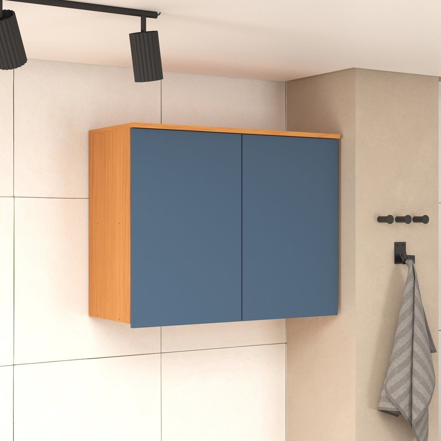 Armário Aéreo Para Cozinha Florença Angelin/cobalto