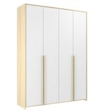 Guarda-roupa De Bebê 4 Portas Modulado Branco/nature