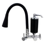 Torneira Para Cozinha Flexível Duplo Jato Roddex Preto