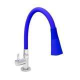 Torneira Para Cozinha Flexível Duplo Jato Roddex Azul