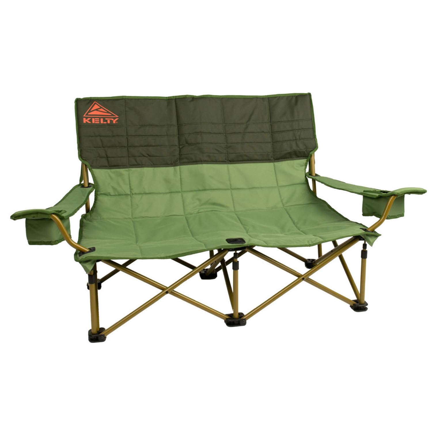 Cadeira De Acampamento Kelty Low Loveseat Para 2 Pessoas, Cor De Endro