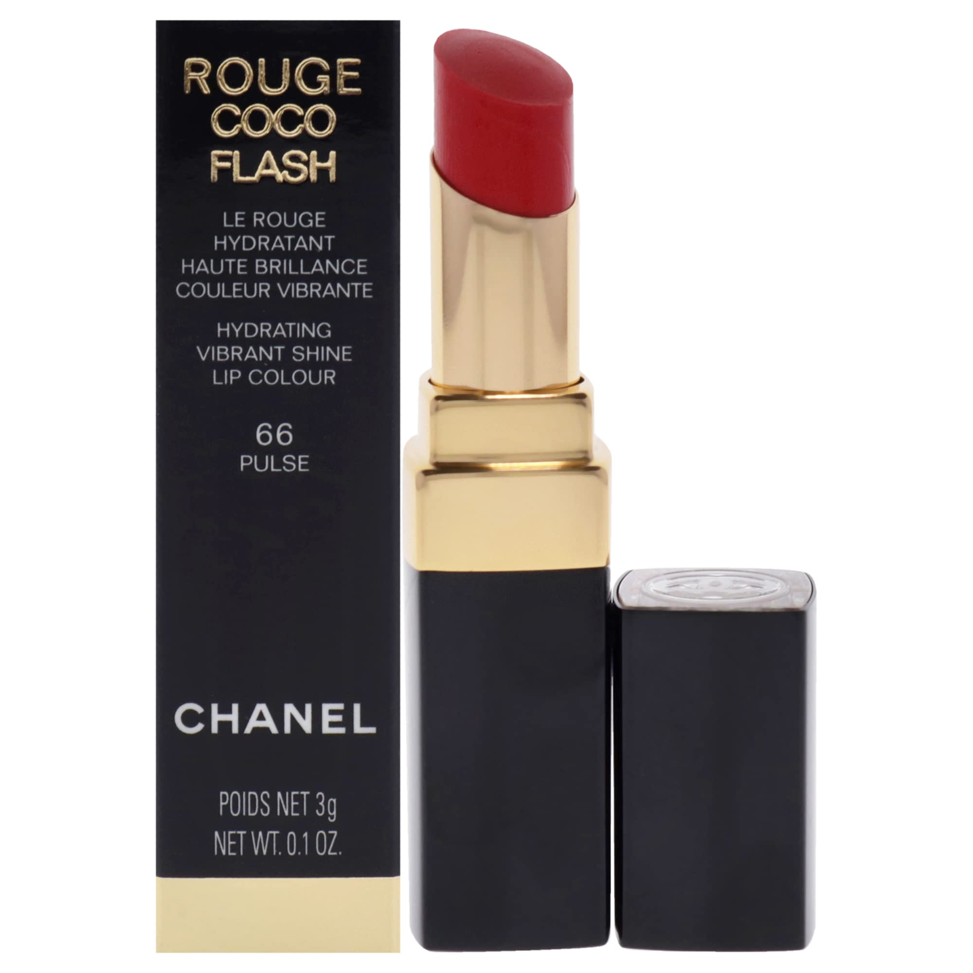 Batom Chanel Rouge Coco Flash 66 Pulse Para Mulheres 3ml