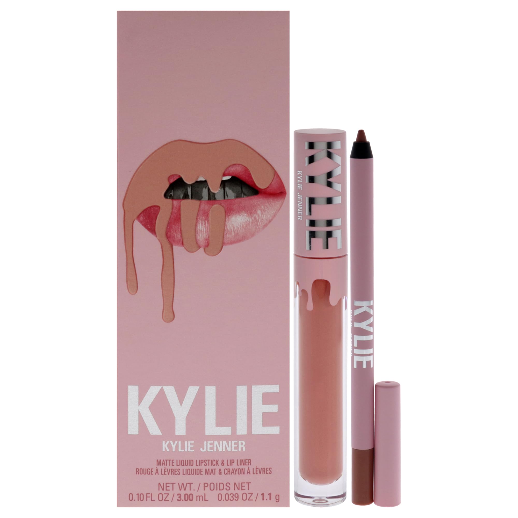 Kit Labial Kylie Cosmetics Matte 700 Bare 2pc Para Mulheres