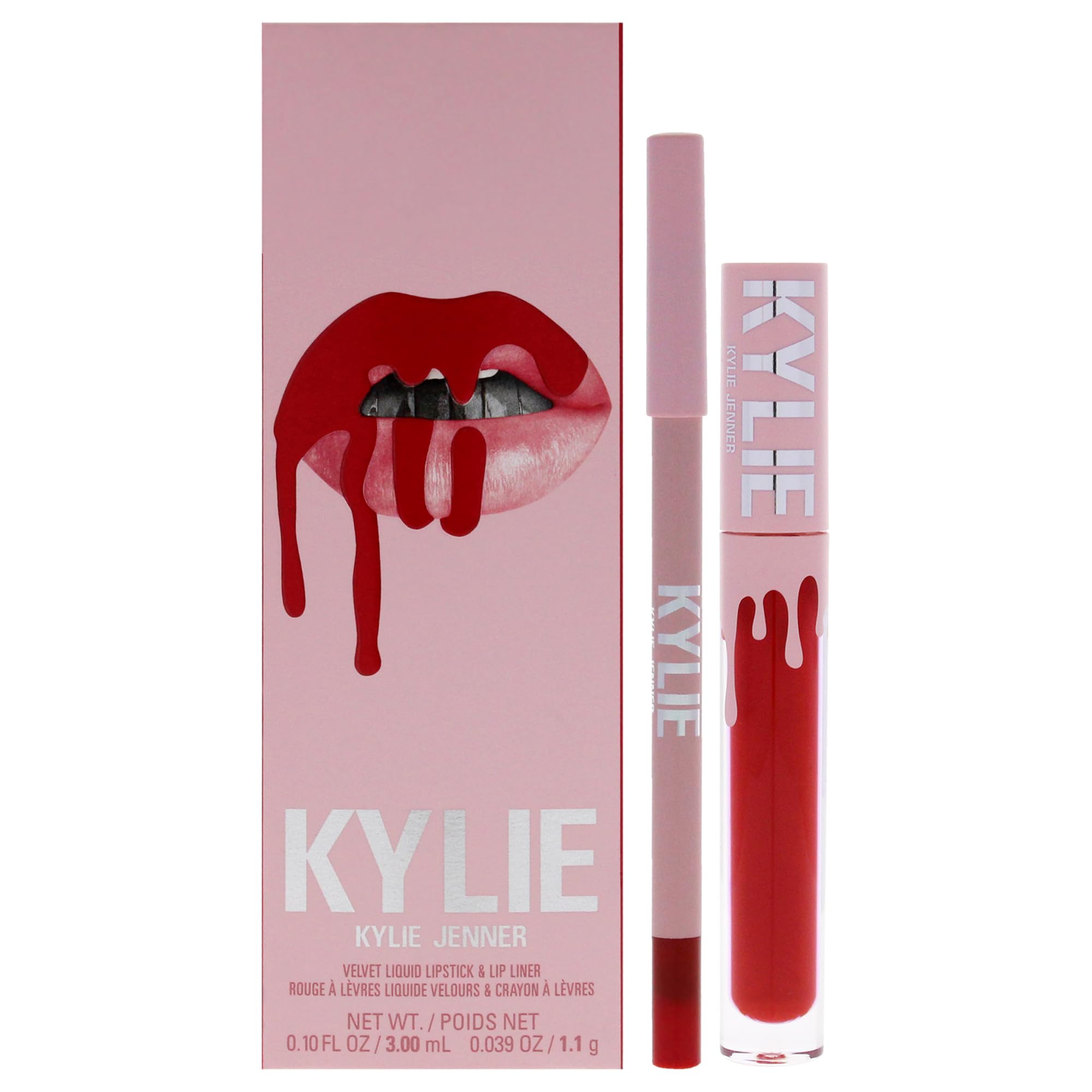 Kit Labial Kylie Cosmetics Velvet 405 Red Velvet Para Mulheres