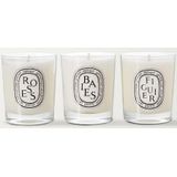 Conjunto De Velas Perfumadas Diptyque Baies Roses &amp; Figuier 70g X3