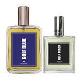Kit Perfume Masculino Golf Blue 100ml + Golf Black 50ml