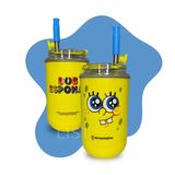 Copo Térmico 300ml Personalizado Tampa Vedada Canudo