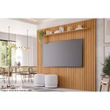 Painel Home Para Tv Até 75 Pol Maragogi Ripado Com Prateleira 230x220cm Nature - Permóbili