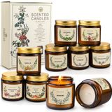 Conjunto De Velas Yinuo Light, Aromaterapia Perfumada, Pacote Com 10 Unidades, 100% Cera De Soja