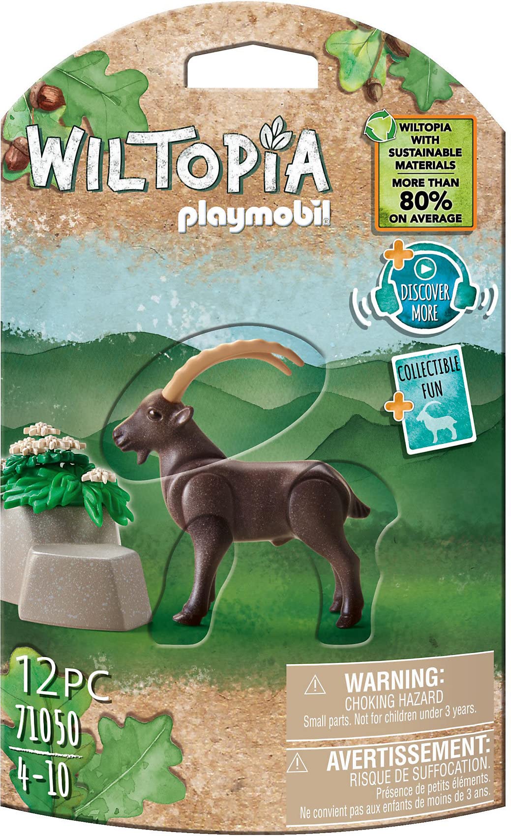 Figura De Animal Playmobil Wiltopia Ibex Com Recurso Ar