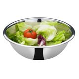 Tigela Bowl Inox 25cm Grande Profissional Uso Culinário - Bacia Saladeira Fruteira Tigela - Panami