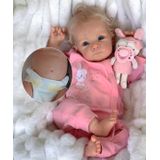 Boneca Reborn Baby Doll Zero Pam, Silicone De Corpo Inteiro, 45 Cm Com Acessórios