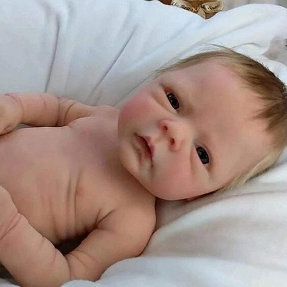 Reborn Baby Doll Afewd Realistic Boys De 18 Polegadas Com Corpo De Vinil