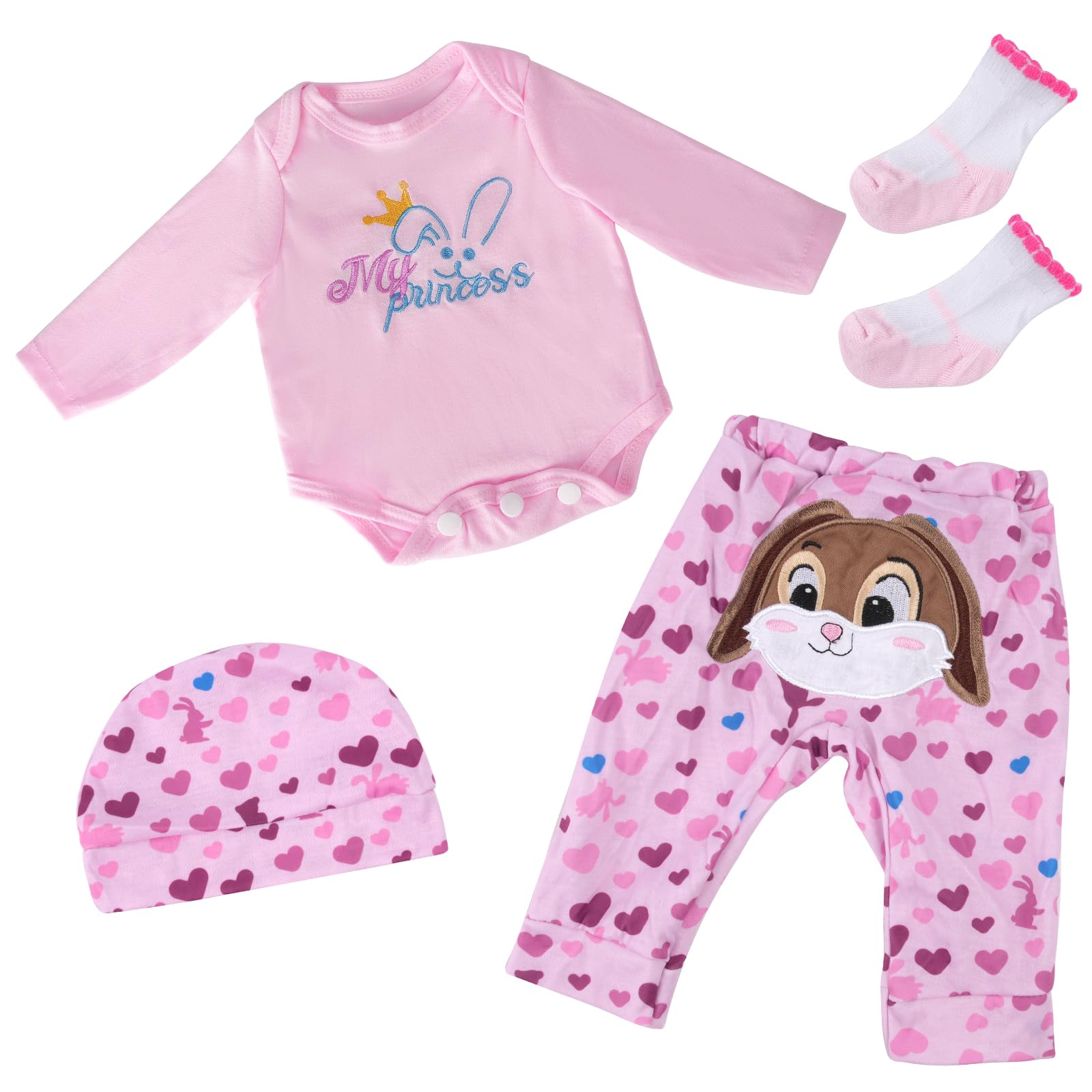 Conjunto De Roupas Para Bonecas Reborn Baby Dolls De 17-22 Polegadas Babeside