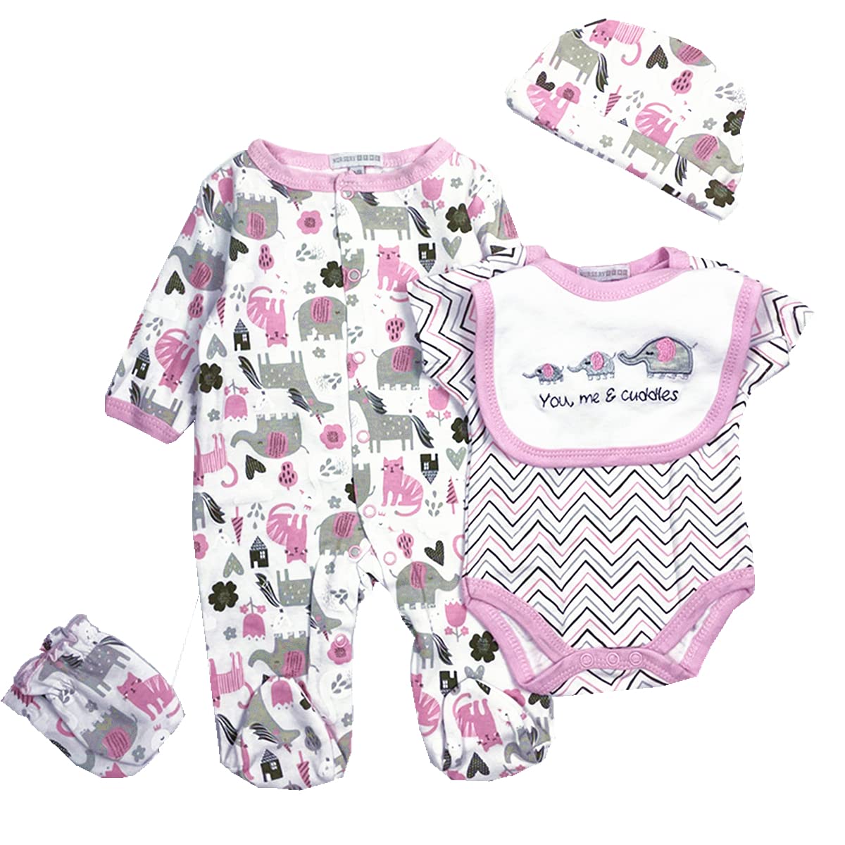 Conjunto De Roupas Para Reborn Baby Doll Girl De 45 A 55 Cm Com Acessórios