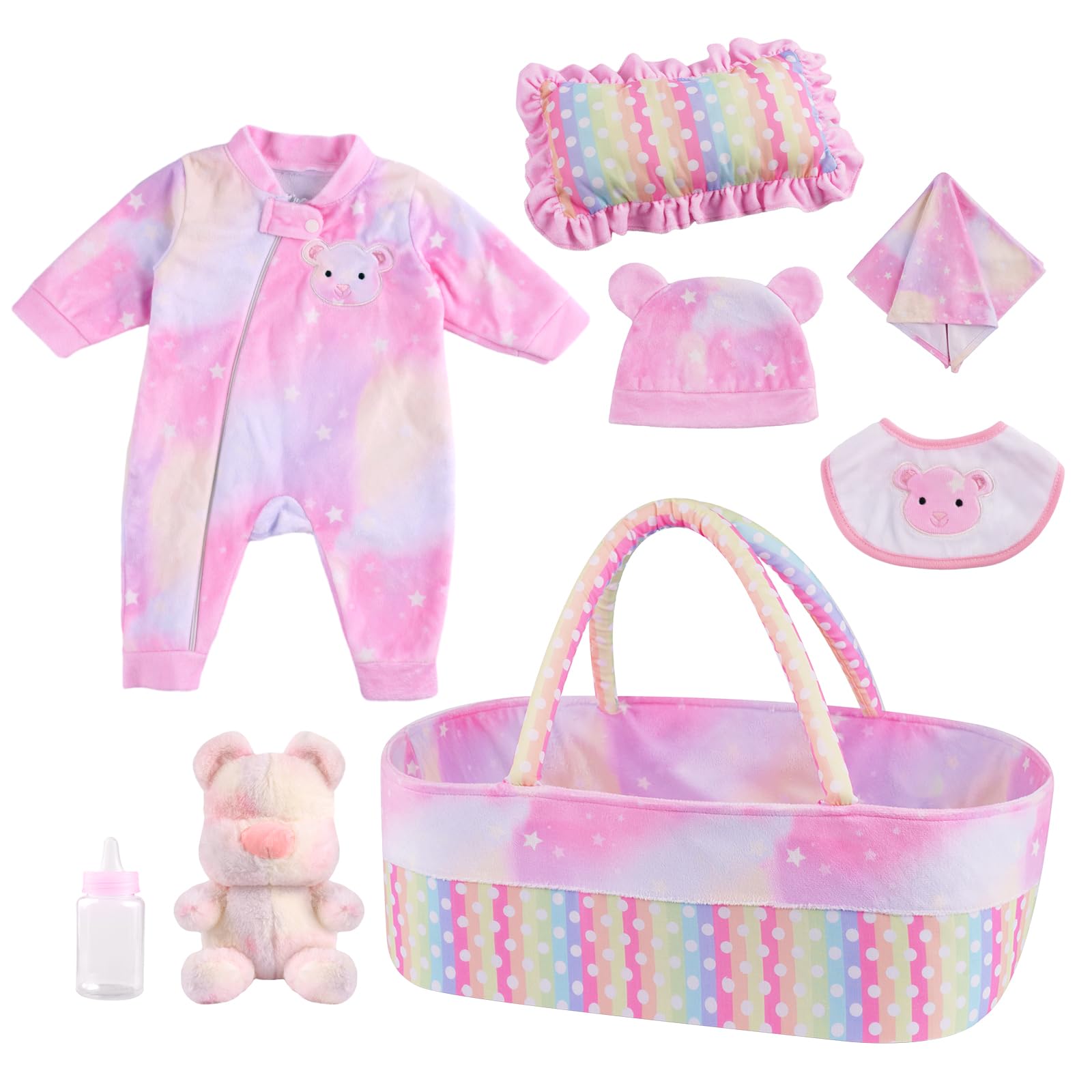 Conjunto De Roupas Baby Doll Babeside Para Bebê Reborn De 43 A 56 Cm