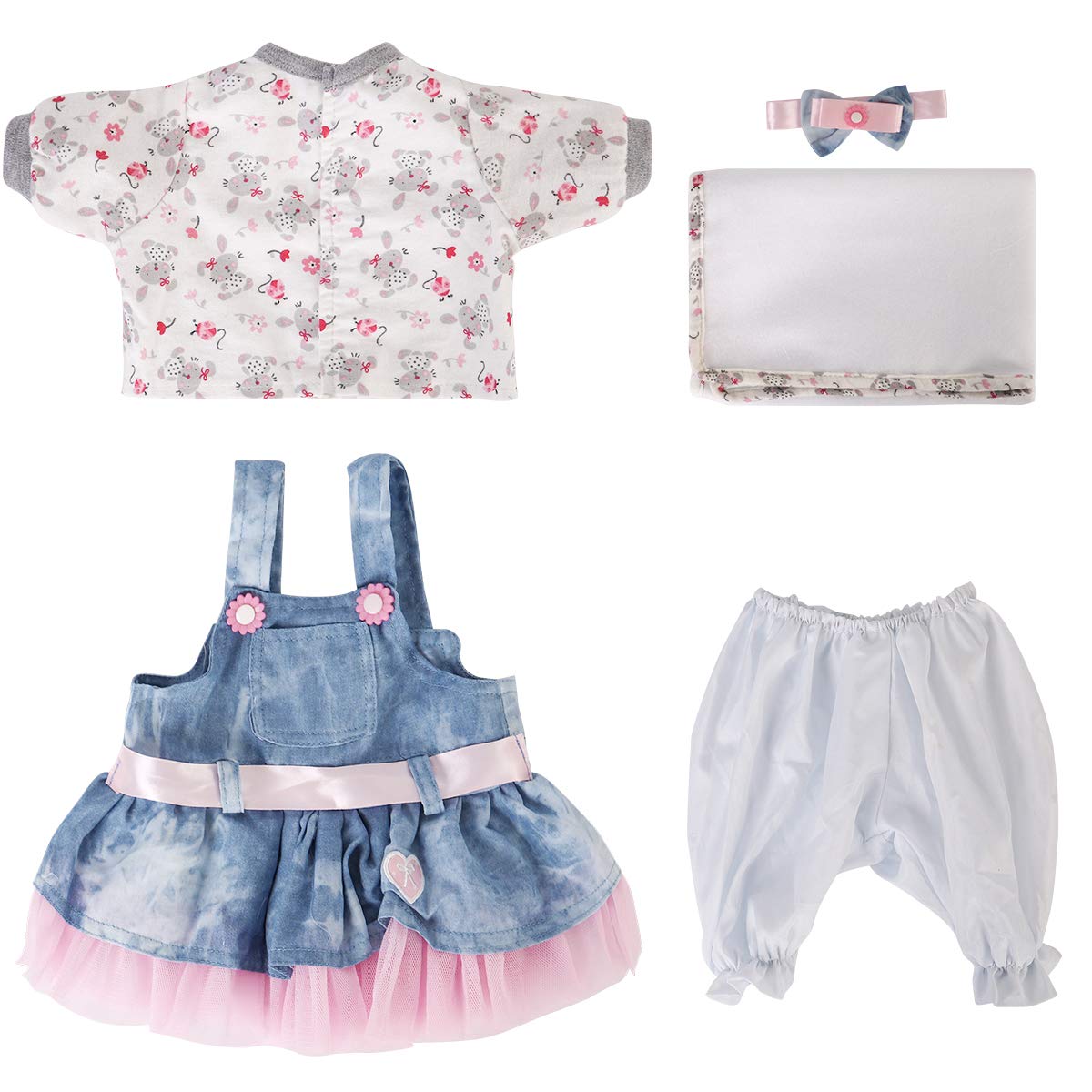 Conjunto De Roupas Para A Boneca Reborn Baby Doll De 16-18 Polegadas Enadoll Cowboy