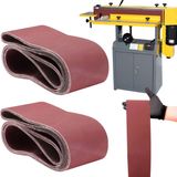 2 X Lixas Cinta Banda 7200x115mm Costado Tecido Óxido