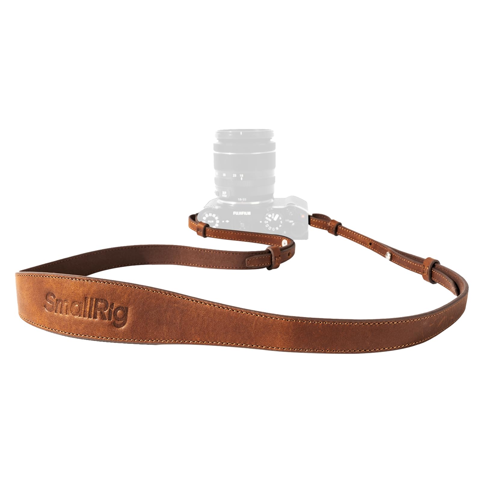 Alça De Ombro Para Câmera Smallrig Universal Leather 10 Kg Marrom