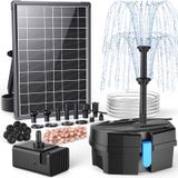 Bomba De Fonte Solar Com Kit De Filtro De Lago Poposoap 8w