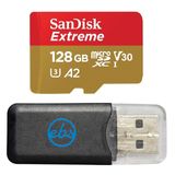 Cartão De Memória Sandisk Micro Sdxc 128gb Extreme V30 A2 4k Uhd