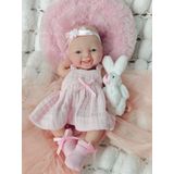 Boneca Silicone Reborn Newtotlove Mini 18 Cm De Corpo Inteiro