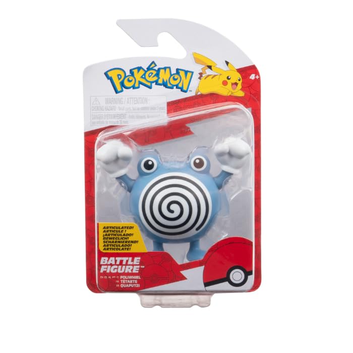 Conjunto De Bonecos Pokémon Poliwhirl Fighting Com Função Campf