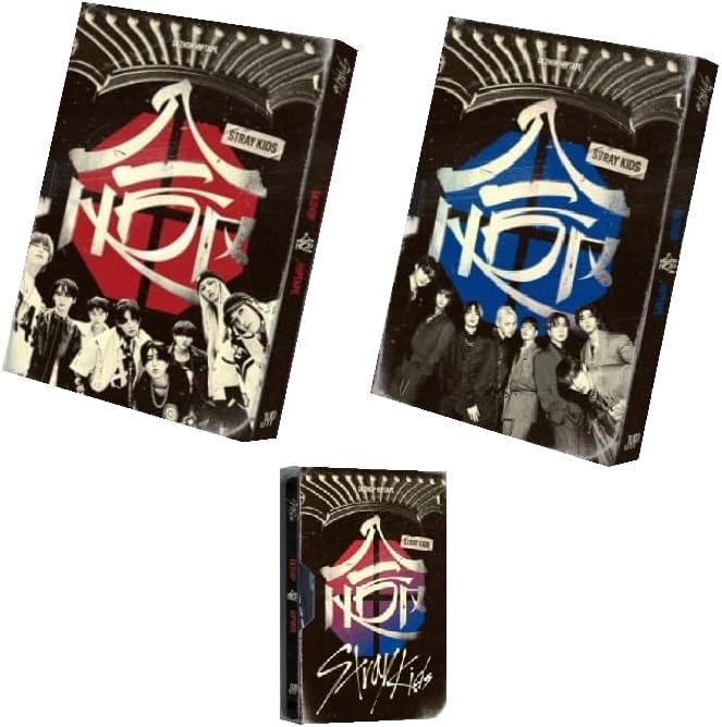 Conjunto De Álbuns Stray Kids Skzhop Hiptape Hop 3 Ver Com Extras