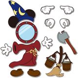 Adesivo Magnético Bopusail Magical Mouse Cruise Door 13 Unidades