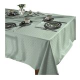 Toalha Mesa Quadrada 140x140cm Requinte Tj 5796 Verde Dohler