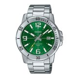 Relógio Casio Masculino Ref: Mtp-vd01d-3bvudf Casual Prateado